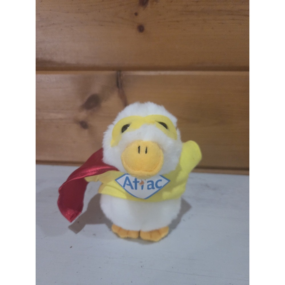 6" Aflac Talking Plush Superhero Cape Mask Duck Working Insurance Plushy F42